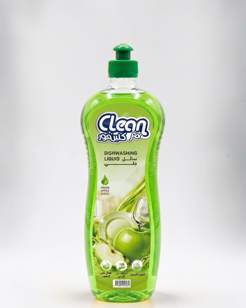 CleanFor dishwashing liquid Green Apple 900ml